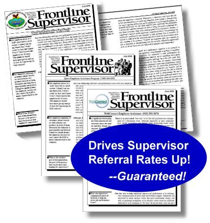 FrontLine Supervisor EAP Utilization Improvement Newsletter - Supervisor - workplacenewsletters - workplacenewsletters
